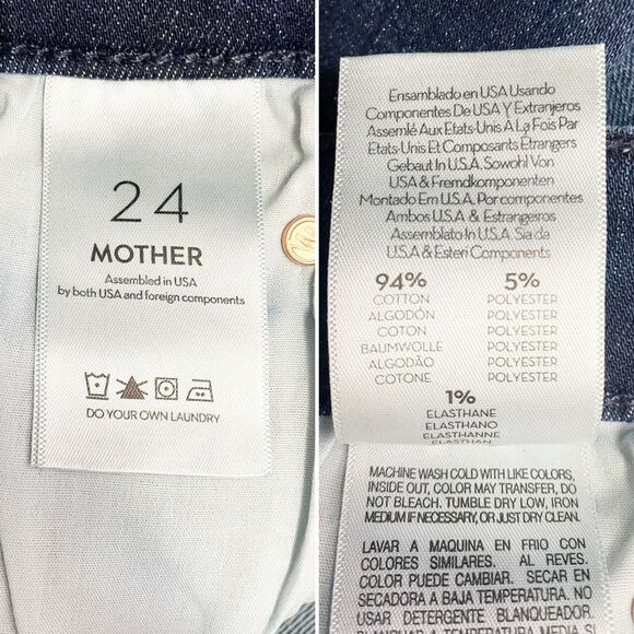 NWT MOTHER The Rascal Raw Hem High Waist Ankle Snippet in Mint Condition Size 24 - Picture 13 of 16